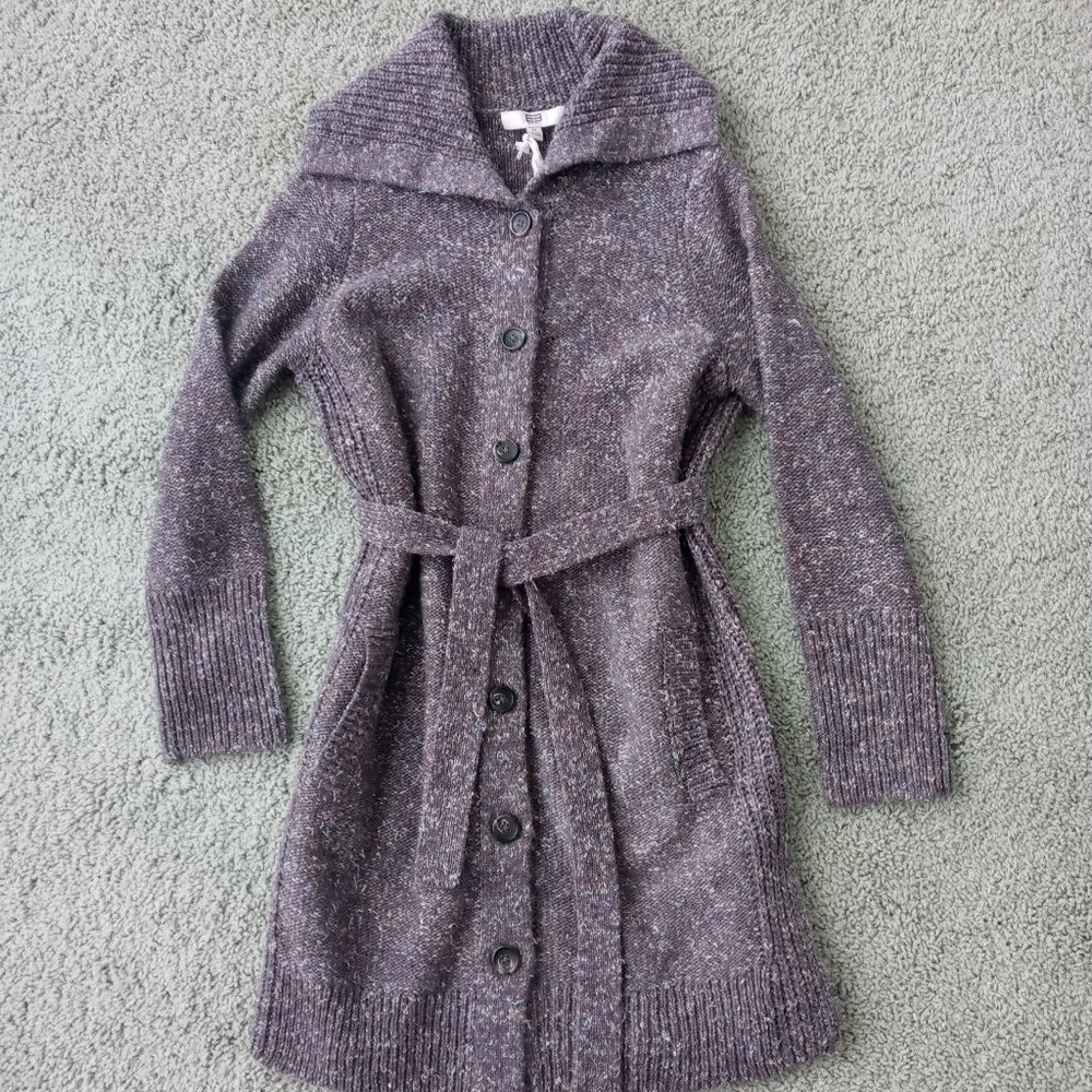 Etcerera Brown Wool Button Down Cardigan NWT MSRP $375